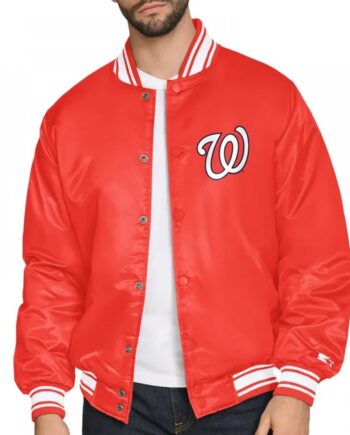 Washington Nationals Home Plate Printed Graphic Jacket