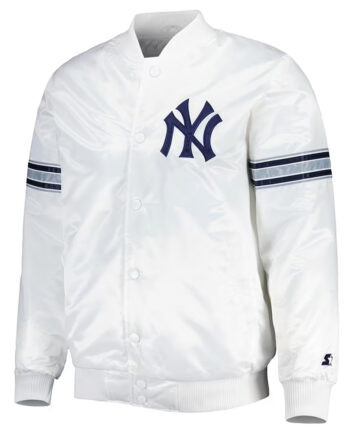 White Power Forward New York Yankees Jacket