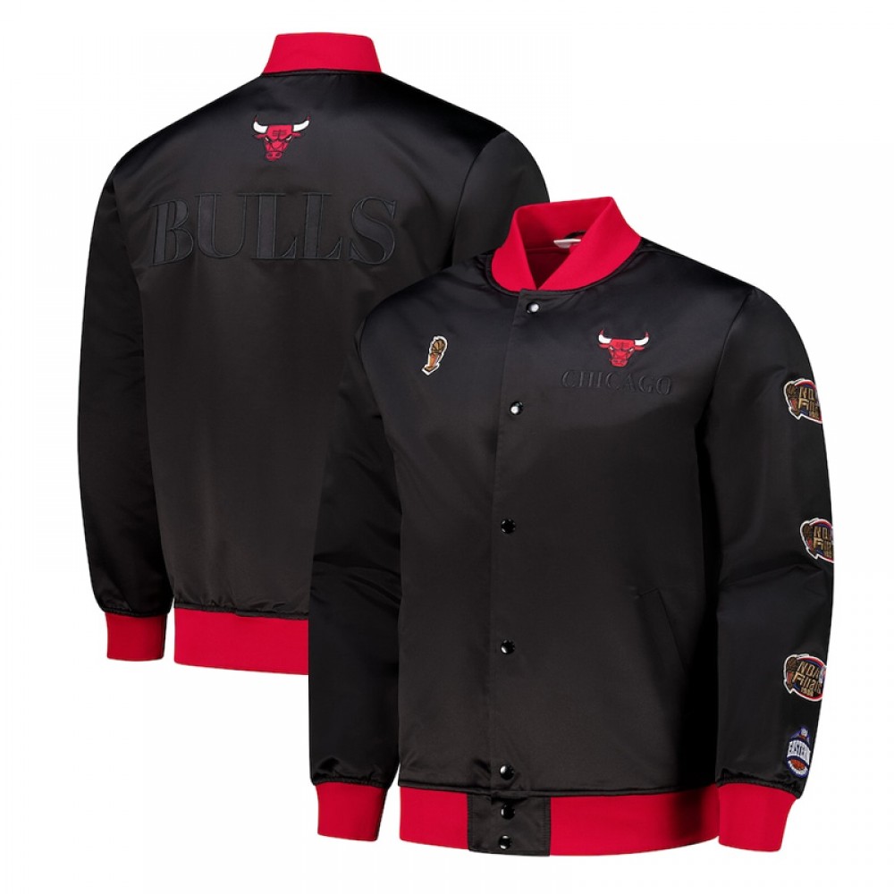 Chicago Bulls OG 3.0 Lightweight Black Satin Jacket