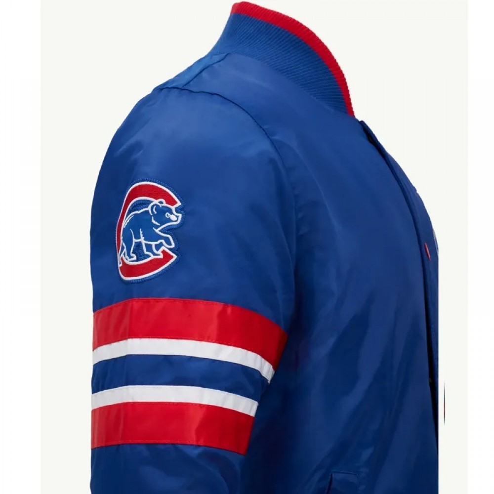 Chicago Cubs Scout I Royal Satin Jacket