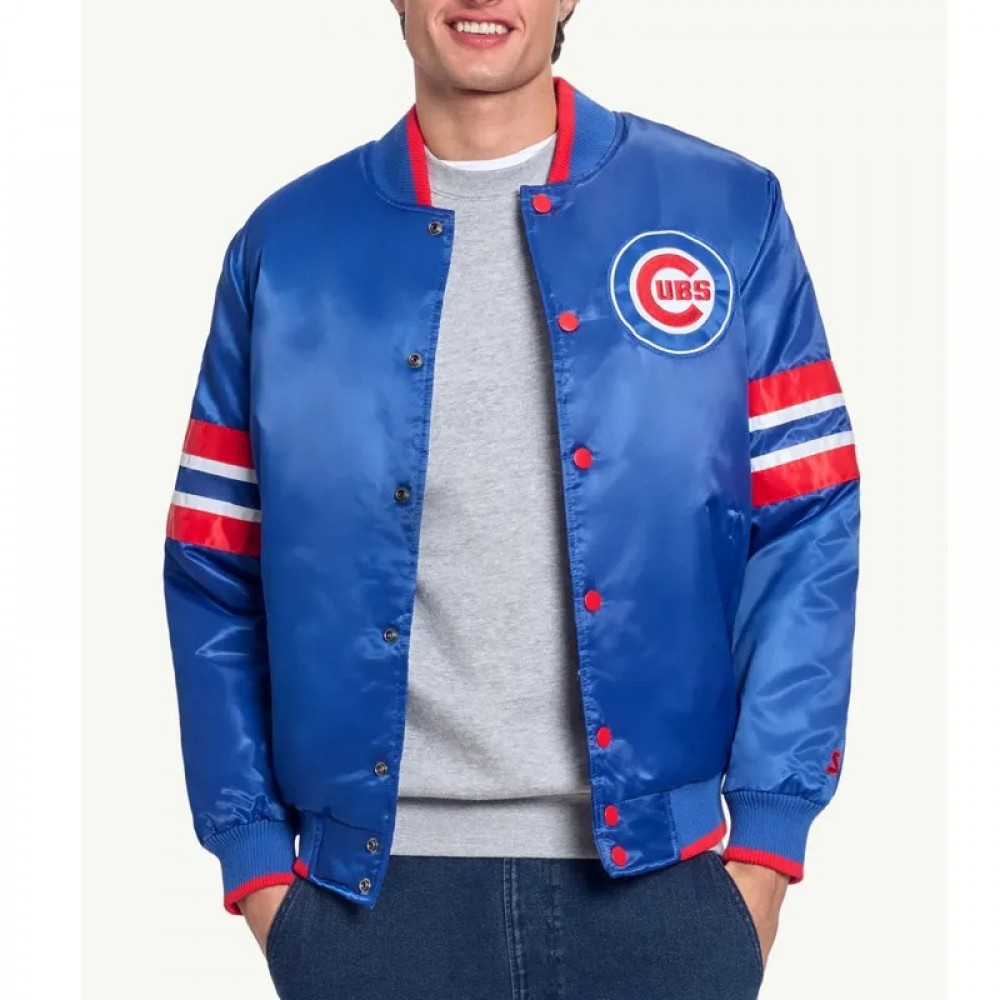 Chicago Cubs Scout I Royal Satin Jacket