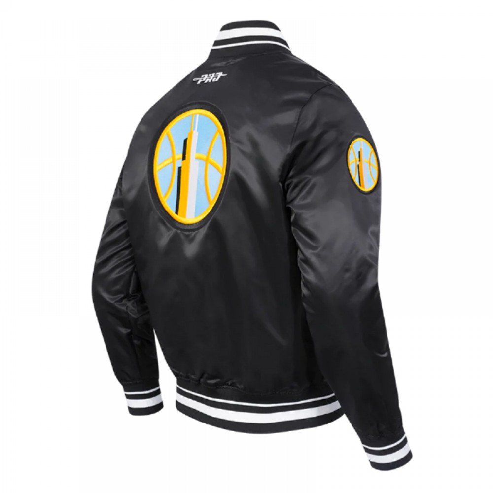 Chicago Sky City Ransom Classic Rib Satin Jacket