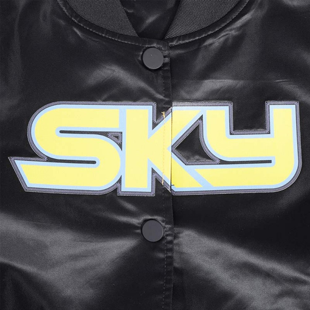 Chicago Sky Classic Essentials Black Satin Jacket