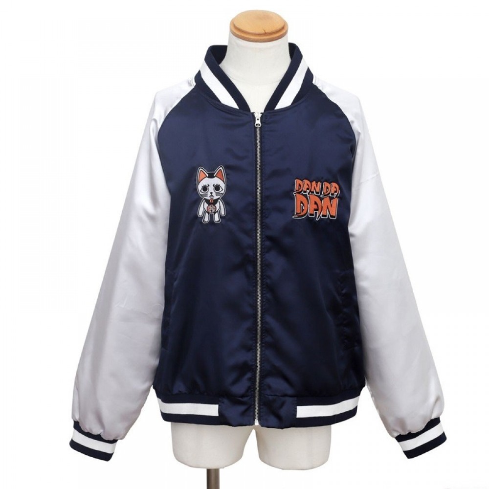 Dandadan Souvenir Navy and Silver Bomber Jacket