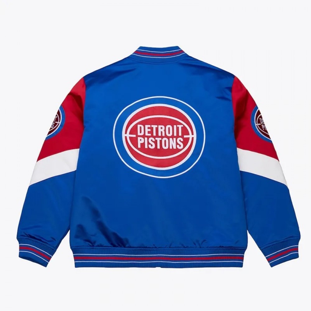 Detroit Pistons Throw It Back Heavyweight Satin Jacket