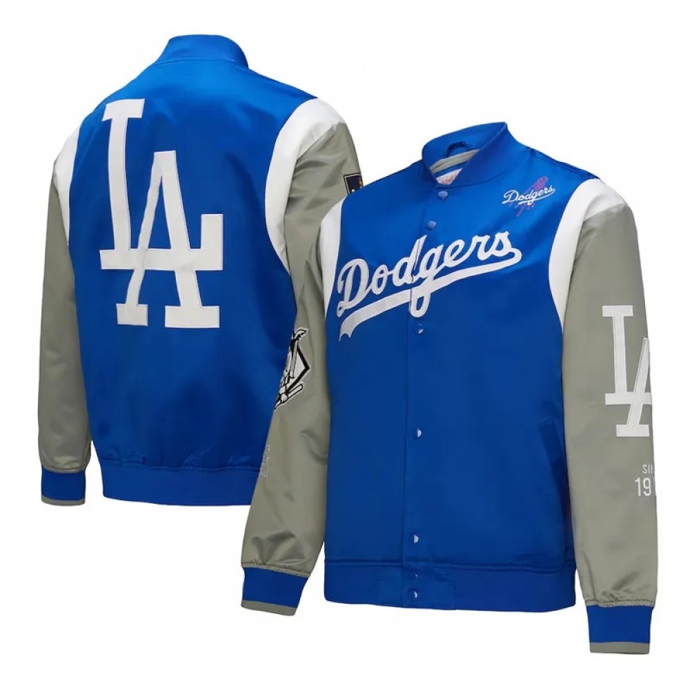 LA Dodgers Cooperstown Team Origins Satin Jacket