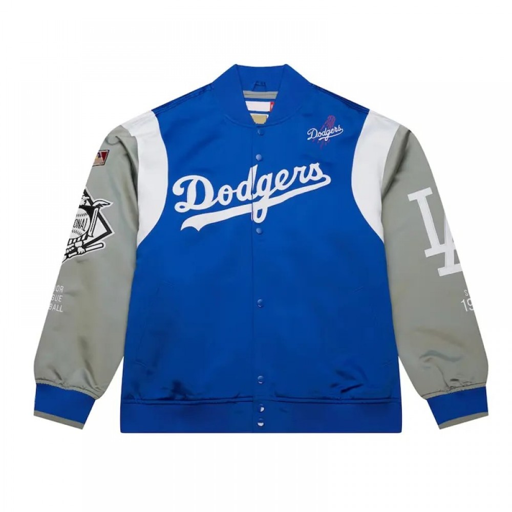 LA Dodgers Cooperstown Team Origins Satin Jacket