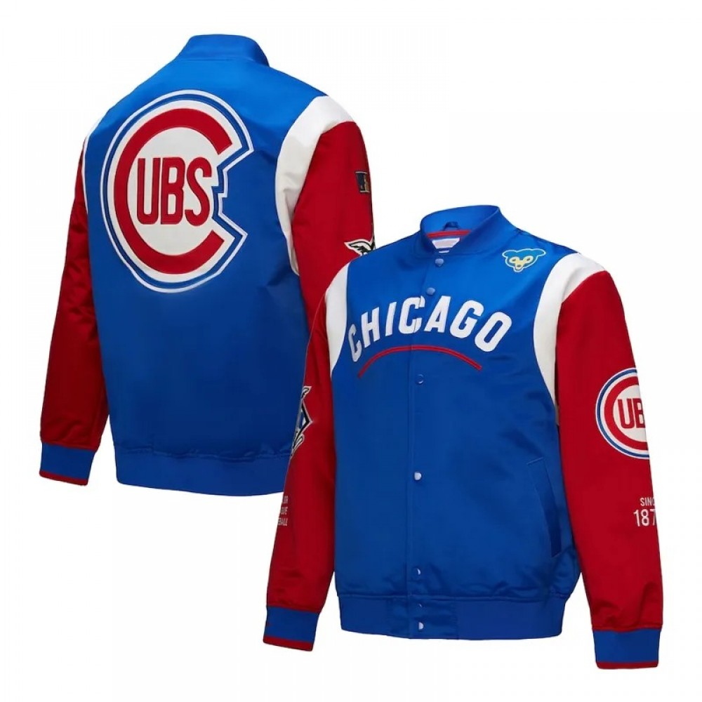 Chicago Cubs Cooperstown Team Origins Satin Jacket