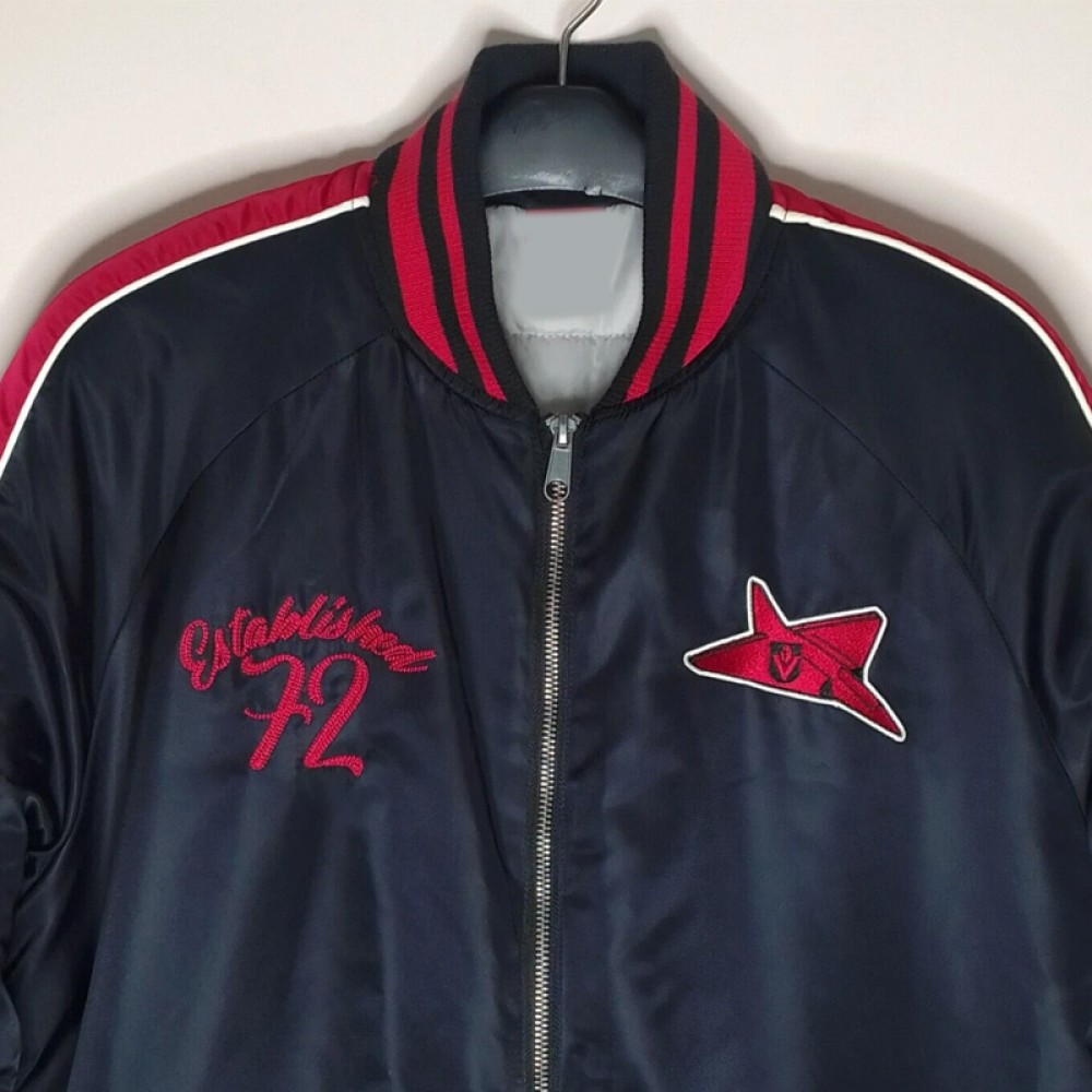 Essendon Bombers Retro Bomber Navy Satin Jacket