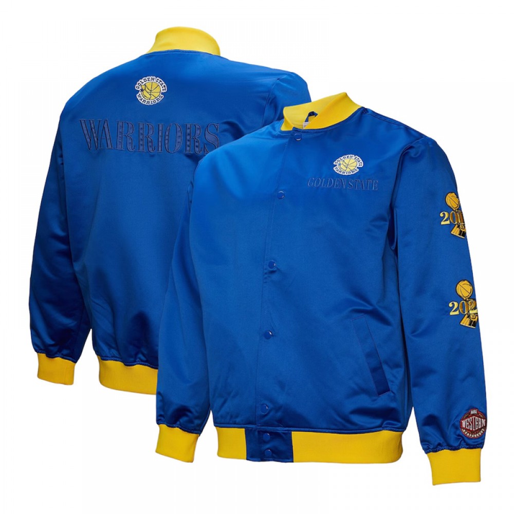 Golden State Warriors OG 3.0 Lightweight Royal Satin Jacket