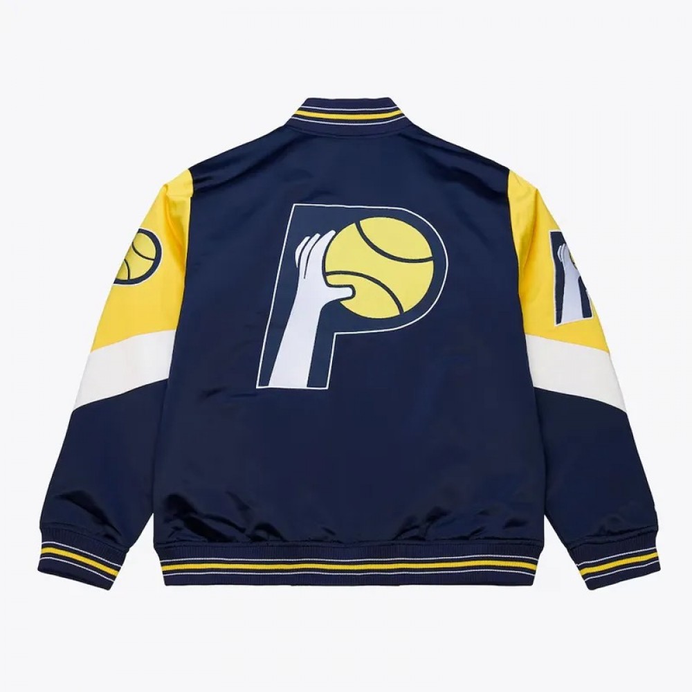 Indiana Pacers Throw It Back Heavyweight Satin Jacket
