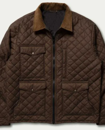 Kevin Costner Yellowstone Season 04 Brown Quilted Jacket