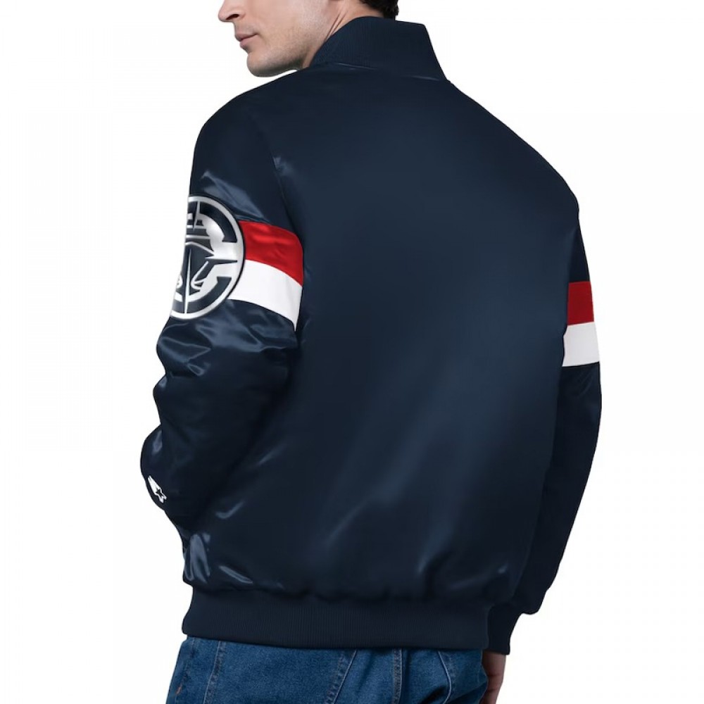 LA Clippers Triple Option Varsity Satin Jacket