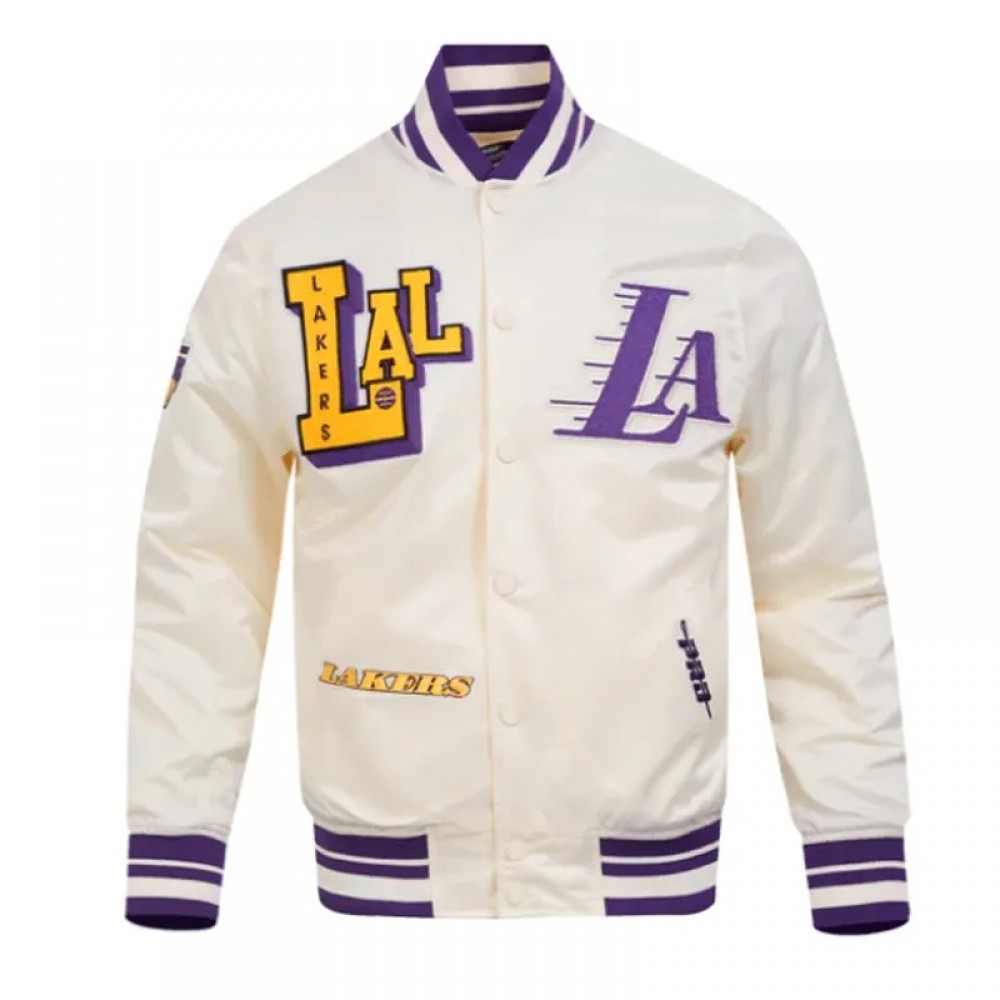 LA Lakers Best of Classic Rib Satin Jacket
