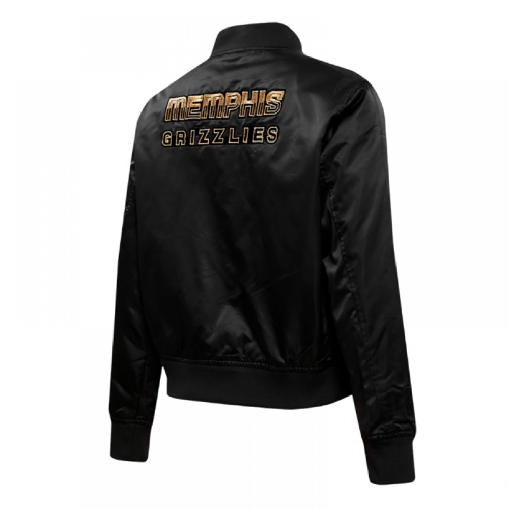 Memphis Grizzlies Holiday Glam Black Satin Jacket