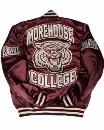 Morehouse College Maroon Bomber Jacket