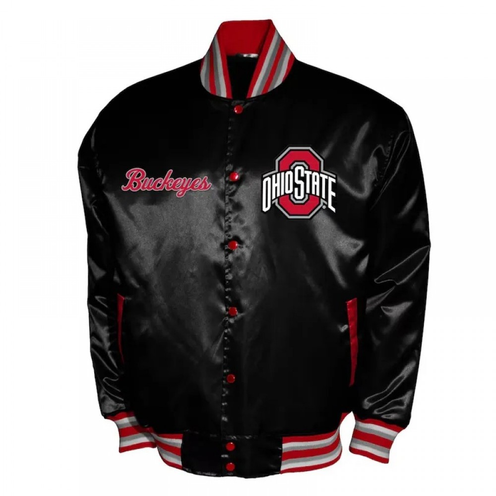 Franchise Club Ohio State Buckeyes Satin Jacket