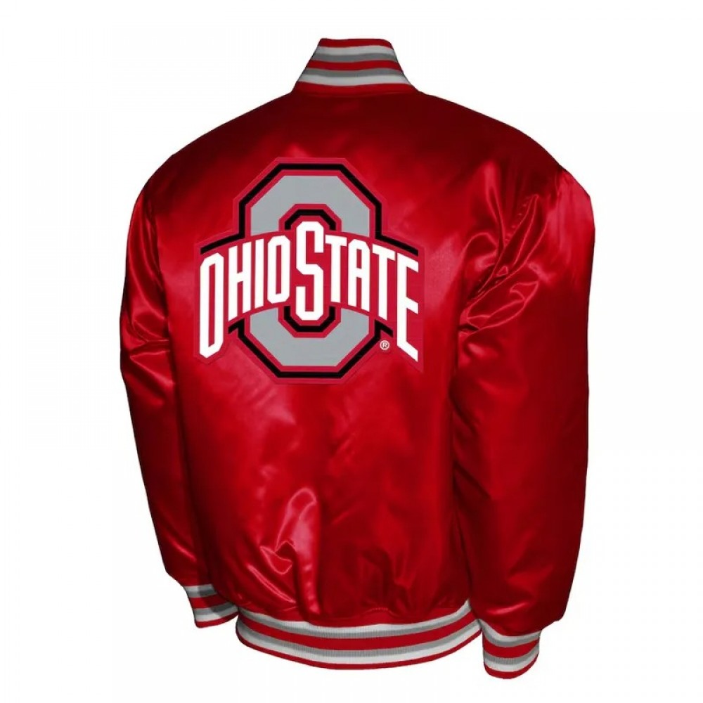 Franchise Club Ohio State Buckeyes Satin Jacket