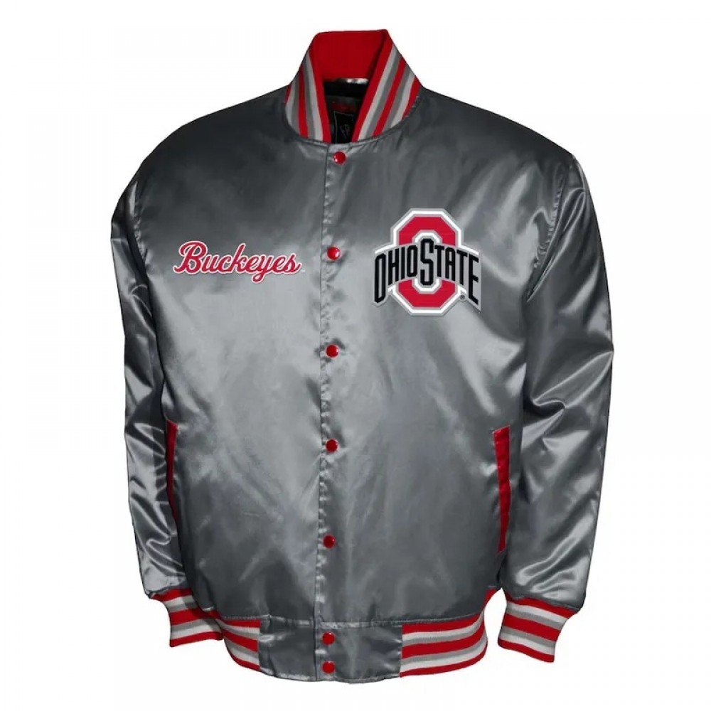 Franchise Club Ohio State Buckeyes Satin Jacket