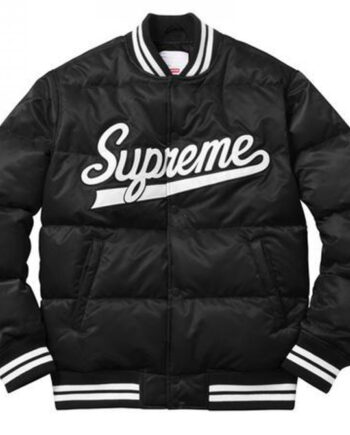 Men's Varsity Puffy Satin Jacket