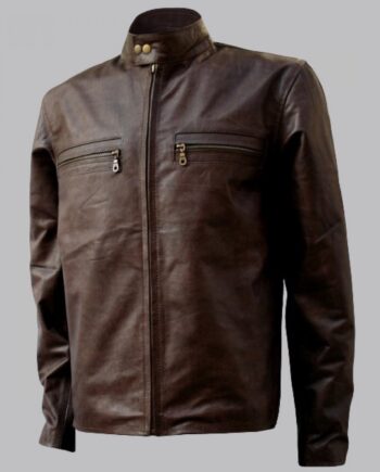 Tom Cruise Distressed Leather Jacket