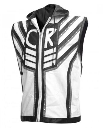 Black And White WWE Superstar Cody Rhodes Leather Vest