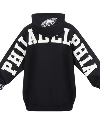 Philadelphia Eagles Wingspan Men's Drop Shoulder Fleece Pullover Hoodie
