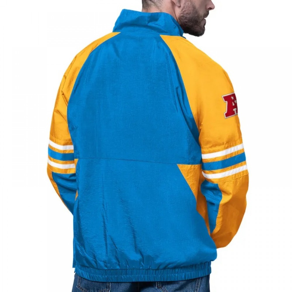 LA Chargers Prospect Powder Blue Half-Zip Pullover Jacket