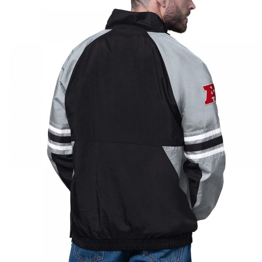 Las Vegas Raiders Prospect Black Half-Zip Pullover Jacket